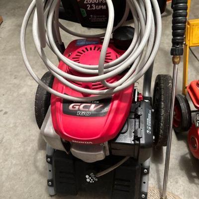 Honda GCV pressure washer