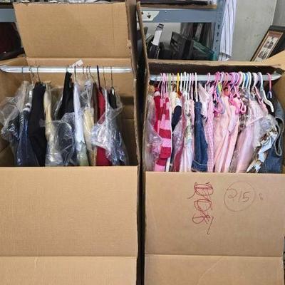#10778 • (2) Boxes of Jackets, Sweaters, and Kids Clothes
