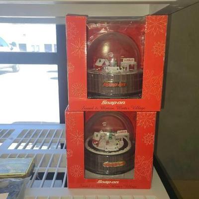 #10042 • (2) Snap-on Sound & Motion Winter Village
