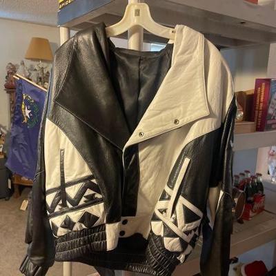 #60854 • Logan and Lee Leather Mickey Mouse Two Gun Jacket
