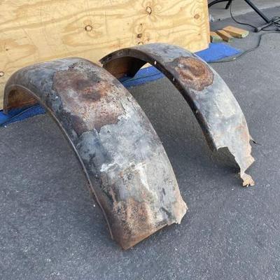 #22260 • Two Early Model Rear Fenders
