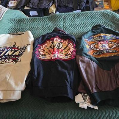 #12021 • (3) Wrangler National Finals Rodeo Varsity Jackets
