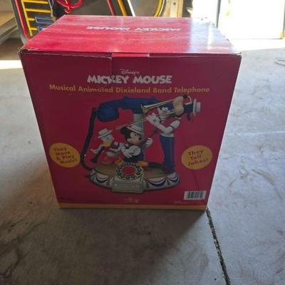 #12178 • Mickey Mouse Musical Animated Dixieland Band Telephone
