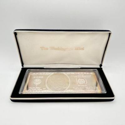 #3092 • 2000 $100 .999 Pure Silver Bar, 4ozt

