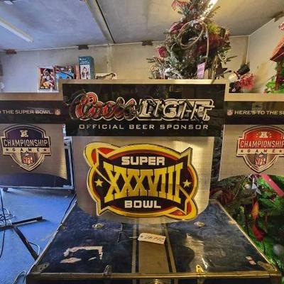 #20742 • Super Bowl Coors Light Sign
