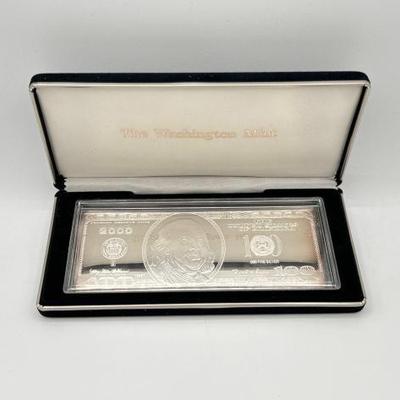 #3086 • 2000 $100 .999 Pure Silver Bar, 4ozt
