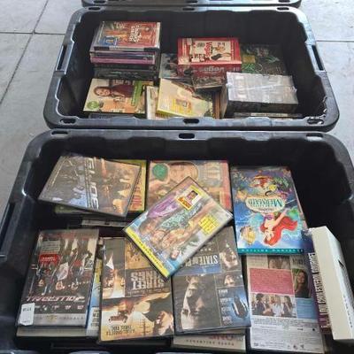 #12210 • (2) Totes of DVDs

