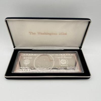 #3072 • 2000 $100 .999 Pure Silver Bar, 4ozt
