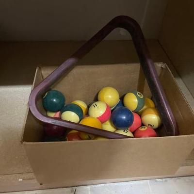 #50074 • Pool Balls and Triangle
