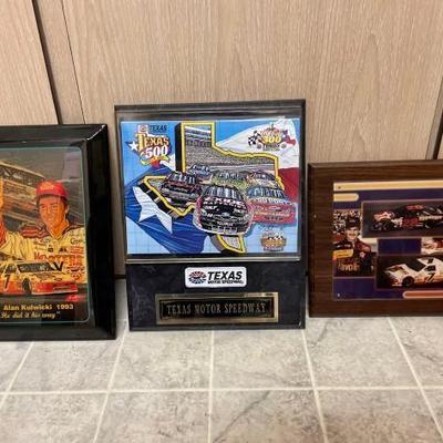 #50080 • Three NASCAR Plaques

