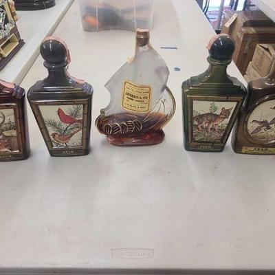 #1064 • (5) Vintage Decanters
