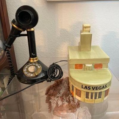#60092 • Deco-Tel Candle Stick Telephone and Cookie Jar
