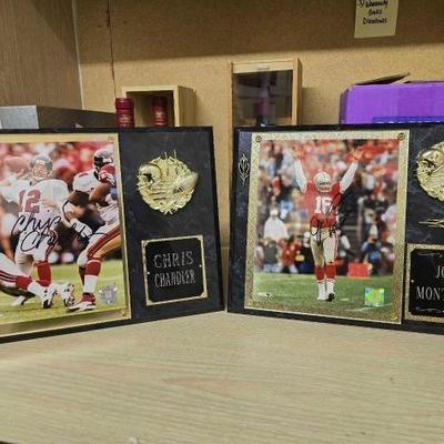 #50224 • Joe Montana and Chris Chandler Autographed Memorabilia
