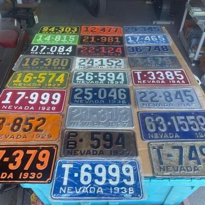 #6544 • 45 Nevada License Plates
