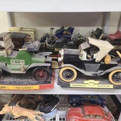 #1044 • (8) Vintage Jim Beam Automobile Decanters
