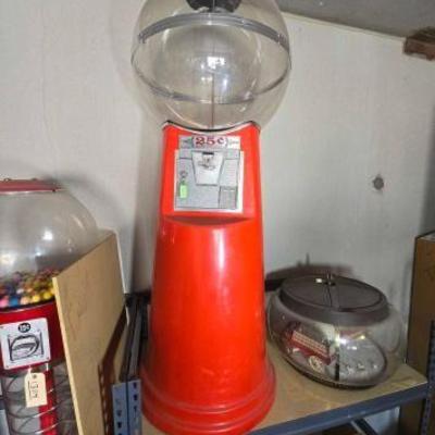 #13118 • Vintage Oak Gumball Machine
