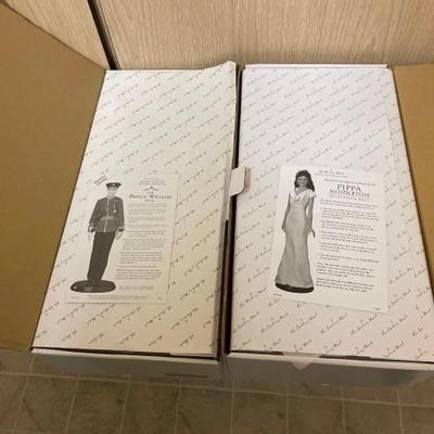 #50012 • Prince William and Pippa Middleton Bridesmaid Porcelain Dolls
