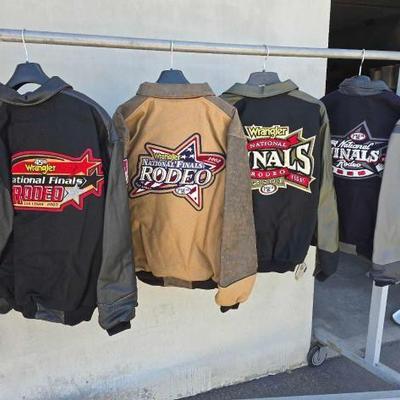 #12022 • (4) Wrangler National Finals Rodeo Varsity Jackets

