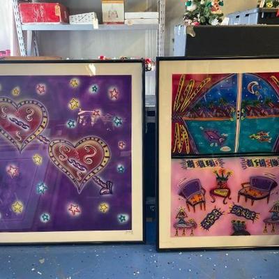 #20058 • Two Signed Framed Artwork
