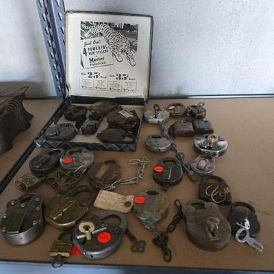 #12088 • Vintage Locks with Keys
