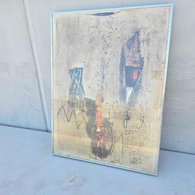 #13612 • Framed Johnny Friedlaender Artwork

