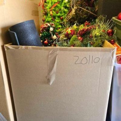 #20110 • Box of Christmas Decorations & more
