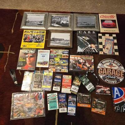 #60850 • Racing Memorabilia and Framed Car Photographs
