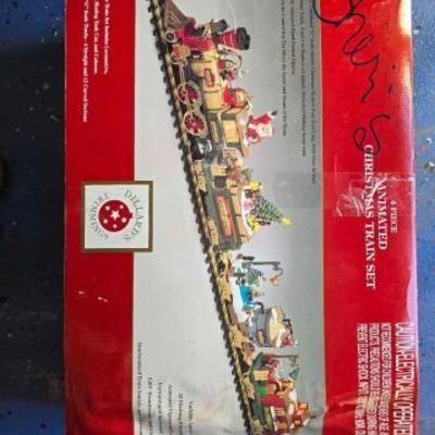 #20014 • Dillards Trimings 4 Piece Animated Christmas Train Set

