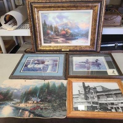 #1582 • (5) Framed Art
