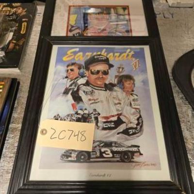 #20748 • 3 Nascar Pictures in Frames

