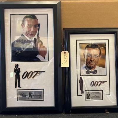 #10302 • 007 Art With Signatures By Sean Connery
