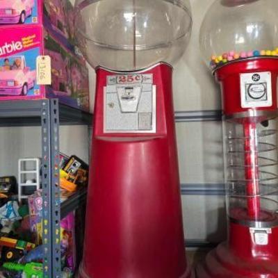 #13112 • Vintage Oak Gumball Machine
