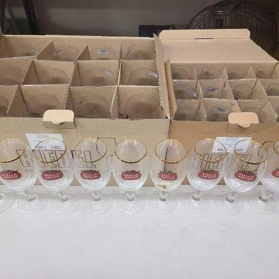 #1522 • (24) Riedel Crystal Glasses and (9) Stella Artois Glasses
