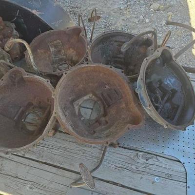 #2416 • (5) Ford Model A Cast Iron Bell Housings
