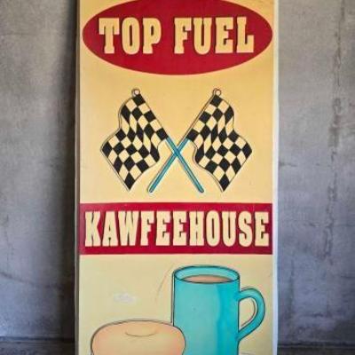 #22200 • Plastic Fuel Kawfeehouse Racing Sign
