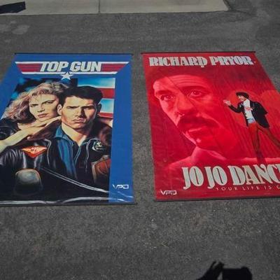 #10072 • (2) Painted Canvas Movie Posters
