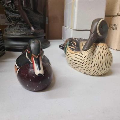 #1194 • (2) Ducks Unlimited Wooden Ducks
