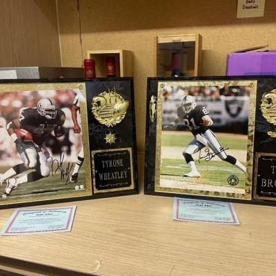 #50218 • Tyrone Wheatley and Tim Browm Autographed Memorabilia
