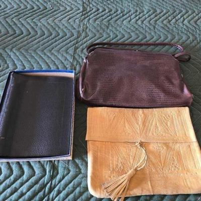 #12104 • (2) Purses and (1) Notebook
