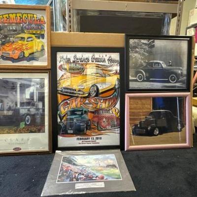 #10604 • (6) Classic HotRod Art / Classic Car Art
