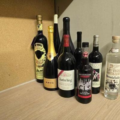 #50318 • 9 Bottles of Wine and Liquor
