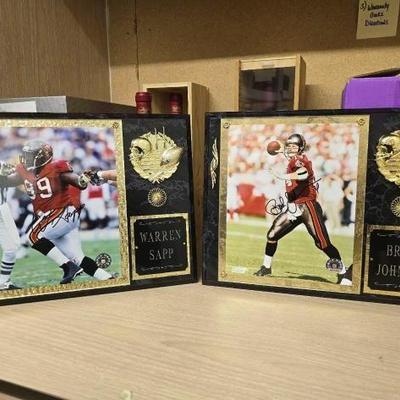 #50222 • Warren Sapp and Brad Johnson Autographed Memorabilia

