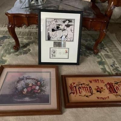 #60064 • 3 Framed Artwork
