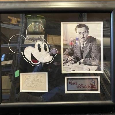 #10336 • Framed Signed Disney Artwork / Memorabilia
