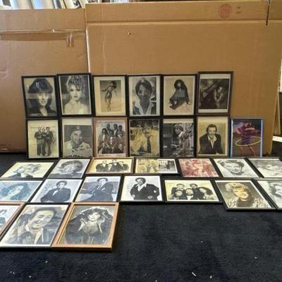 #10370 • (30) Framed Signed Actors Art
