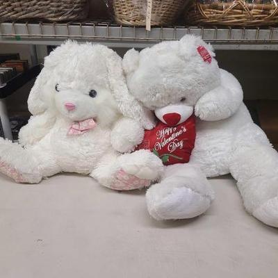#1220 • (2) Giant Stuffed Animals
