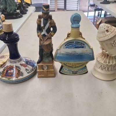 #1068 • (4) Vintage Decanters

