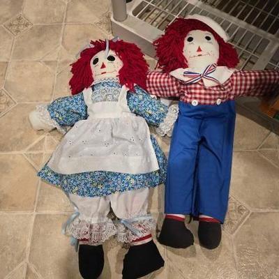 #60816 • Raggedy Anne and Raggedy Andy Dolls
