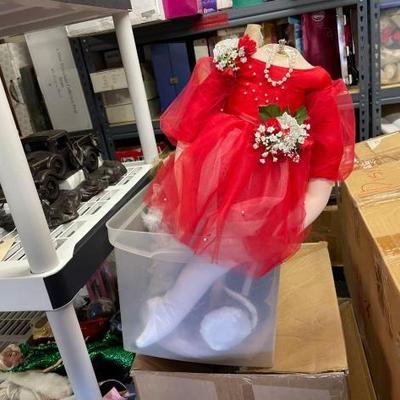 #10166 • 1 Tote and 2 Boxes of Dolls
