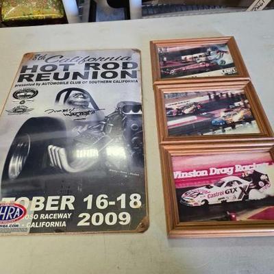 #1950 • Autographed Drag Racing Memorabilia
